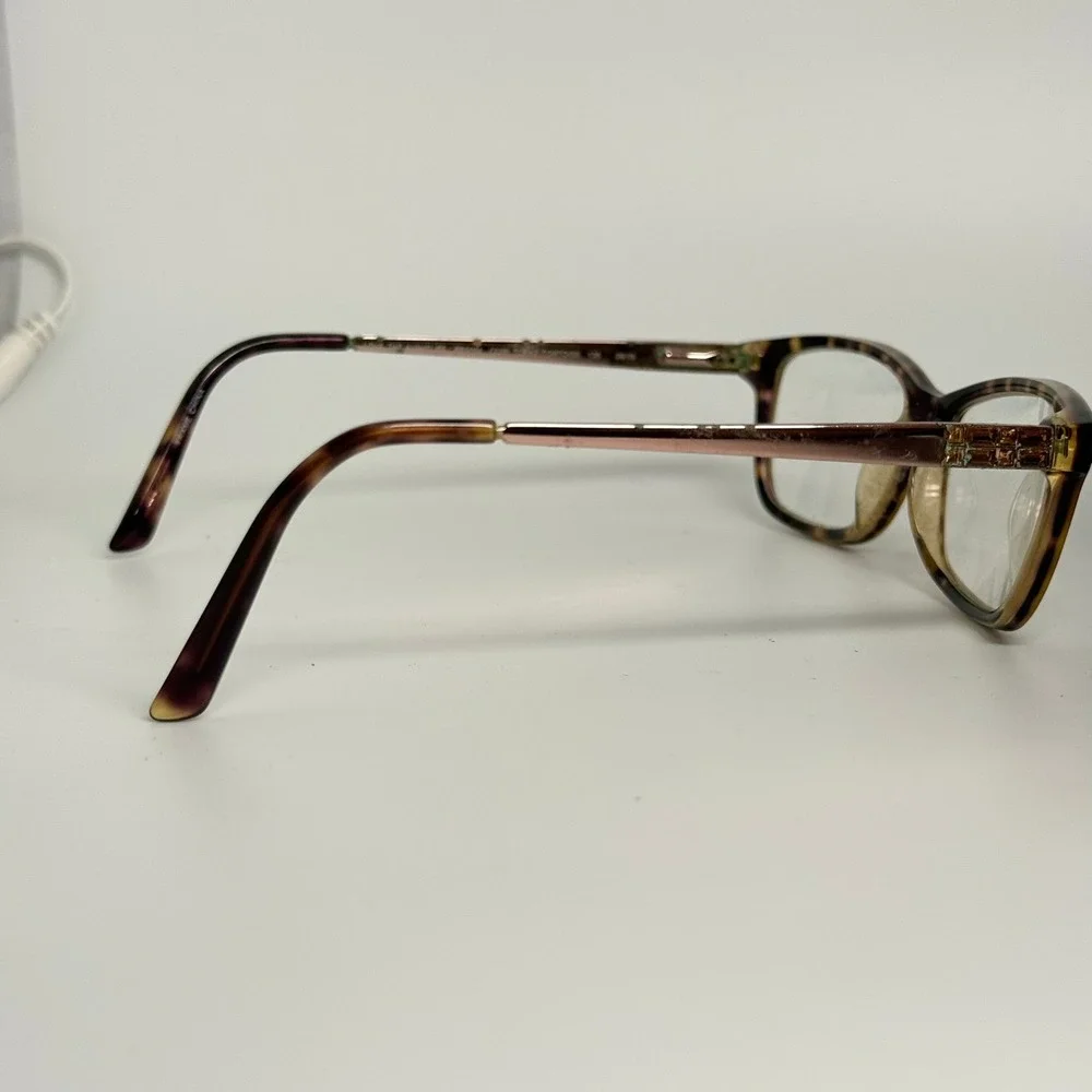 Bebe Love The Nightlife BB5084 Topaz Tortoise Crystal Eyeglasses Frames 135mm